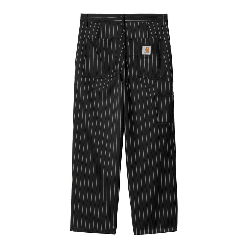 Bukser Carhartt WIP Striped Relaxed Fit Workwear Pants Sort | I034438_9