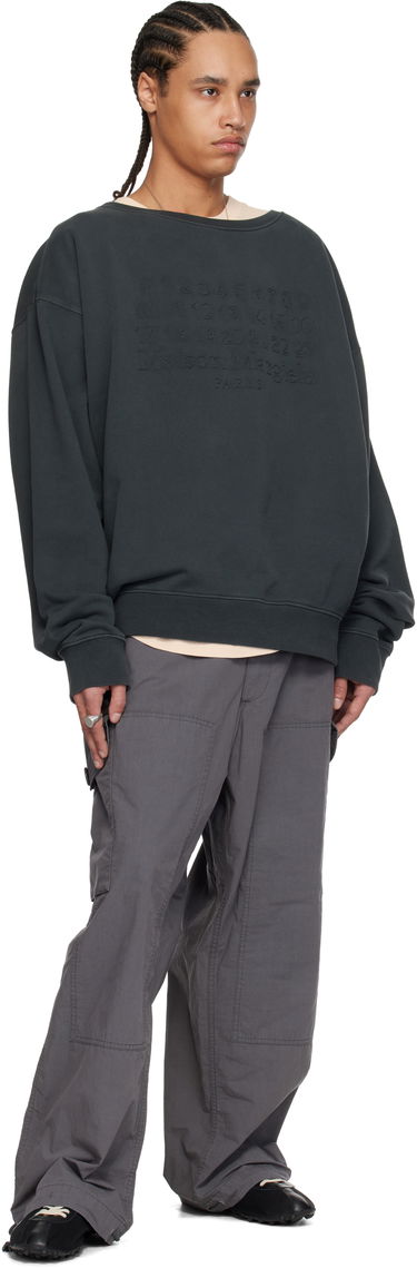 Sweater Maison Margiela Maison Margiela Embroidered Sweatshirt Grå | S50GU0230 M25017, 3