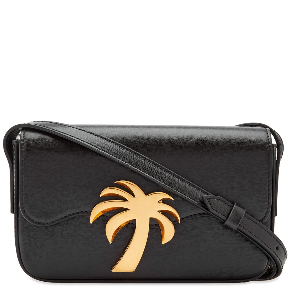 Skuldertaske Palm Angels Baguette Palm Bag Sort | PWNQ012F22LEA0011076, 0