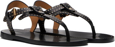 Tilbehør ISABEL MARANT Isabel Marant Joony Studded Leather Thong Sandals Sort | SD0217FA-C1B05S, 3
