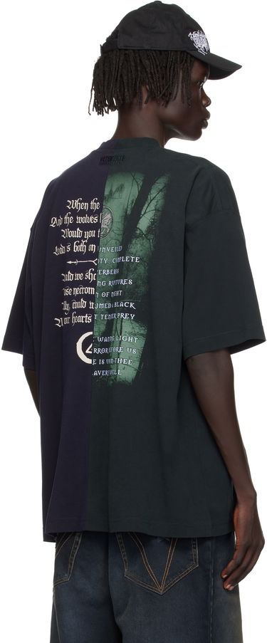 T-shirt VETEMENTS Vetements Cradle of Filth Cut-Up Oversized T-Shirt Sort | UCF76TR850EN, 2