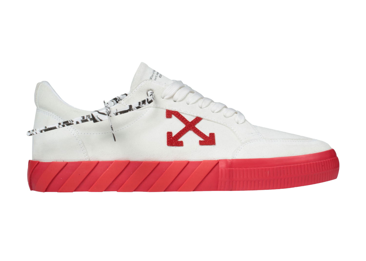 Sneakers og sko Off-White Low Vulc "White Red" Rød | OMIA085F20LEA0050125, 0
