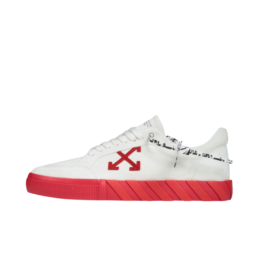 Sneakers og sko Off-White Low Vulc "White Red" Rød | OMIA085F20LEA0050125