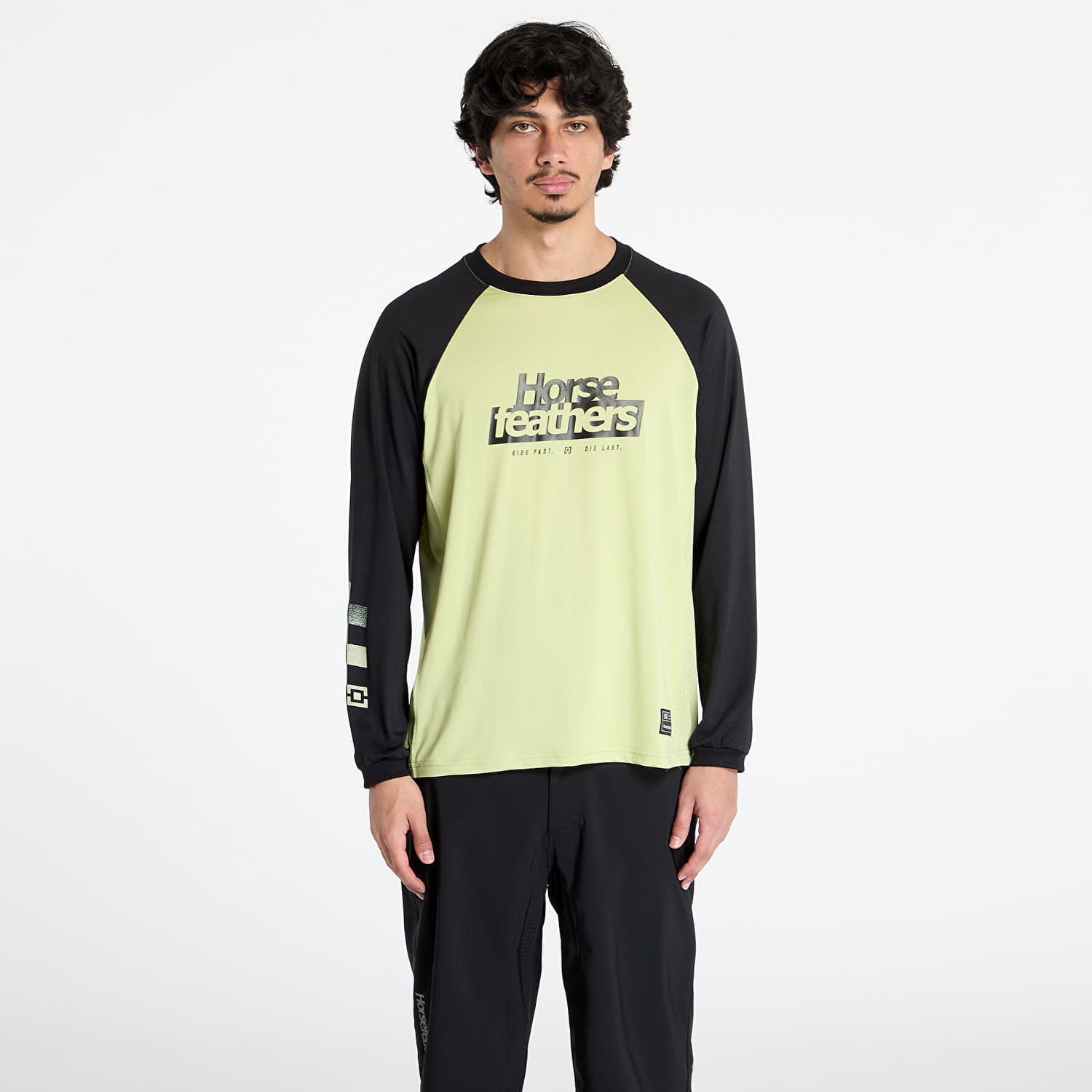 T-shirt Horsefeathers Horsefeathers Spike Long Sleeve Bike Jersey Gul | TM065B, 0