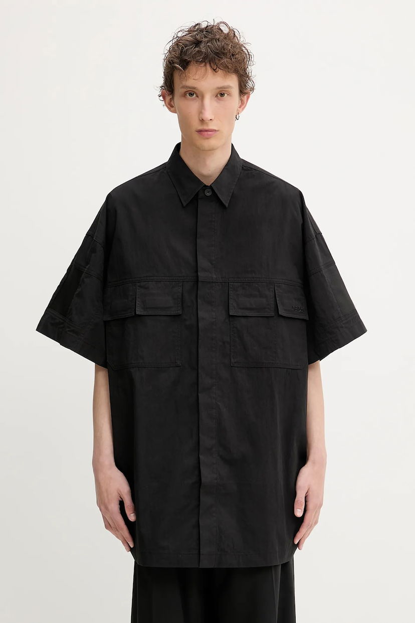 Skjorte 032C 032C 'My Own Mind' Relaxed Fit Shirt Sort | S25.MRW.1301.000