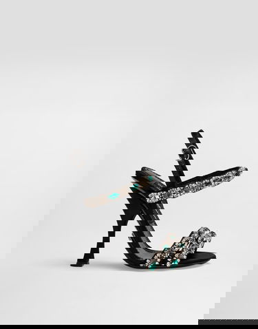 Tilbehør Dolce & Gabbana Dolce & Gabbana Embroidered Slingback Heels Sort | CR1931AX14080999, 0