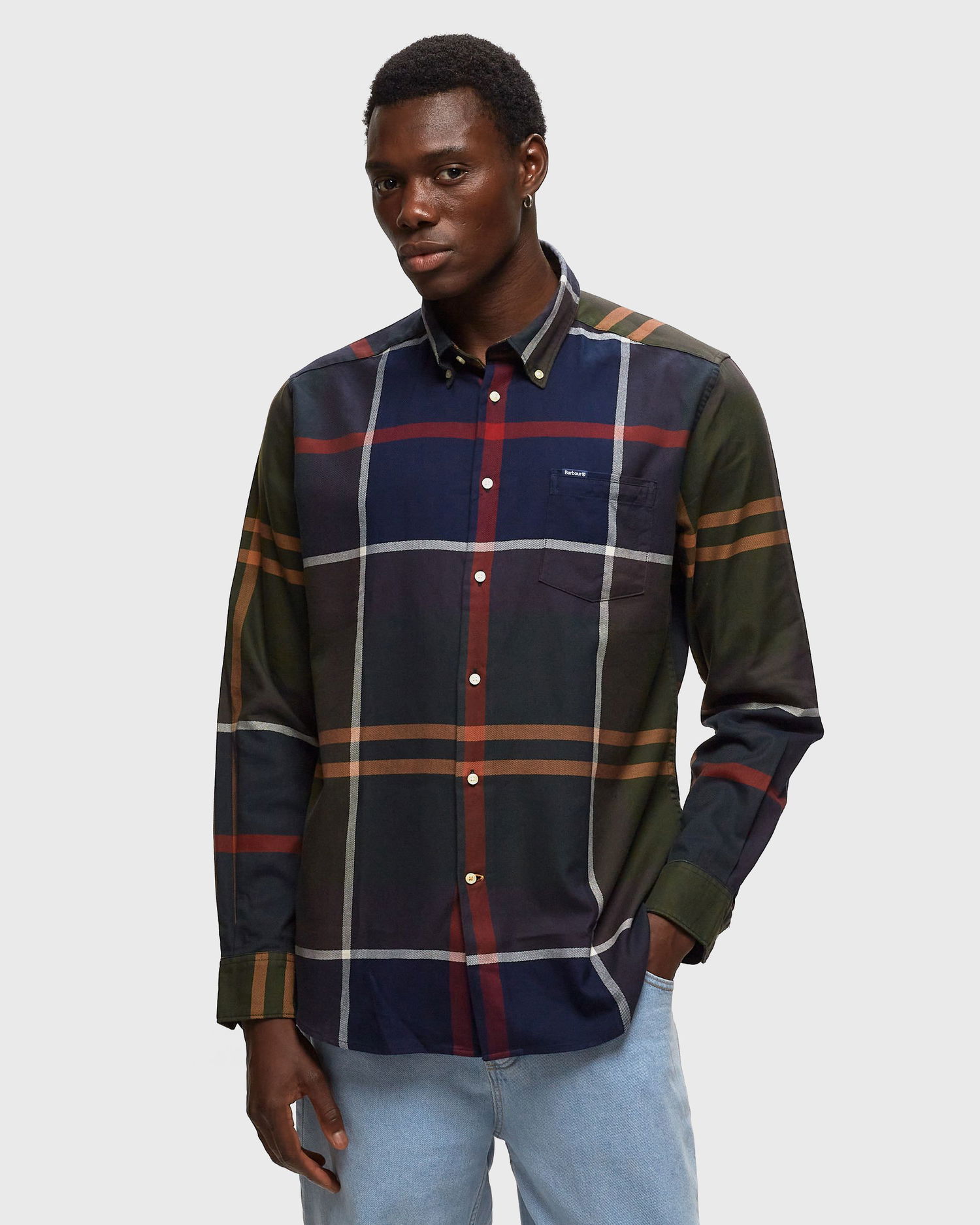 Skjorte Barbour Dunoon Taillored Fit Shirt Flerfarvet | MSH4980TN51, 1