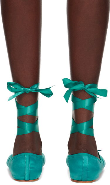 Tøj Repetto Repetto Sophia Ballerina Flats Grøn | V4109SAT, 1