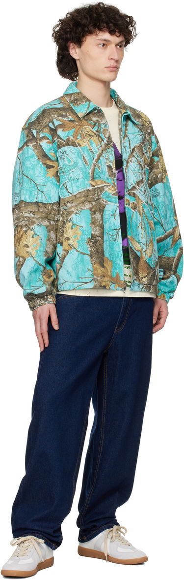 Vindjakke Awake NY Awake NY Frayed Script Coach Jacket Turkis | AWK-SP25-OT004, 3