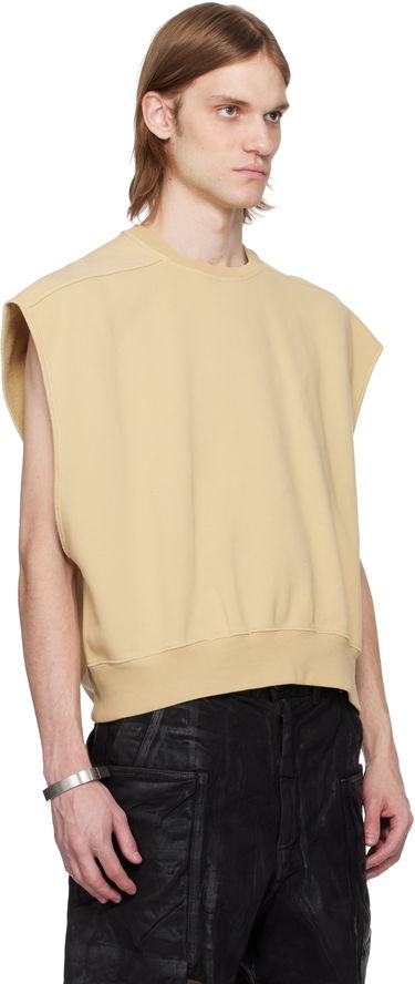 Sweater Rick Owens Rick Owens DRKSHDW Hollywood Jumbo Tatlin Sleeveless Sweatshirt Beige | DU01E3160 F, 1