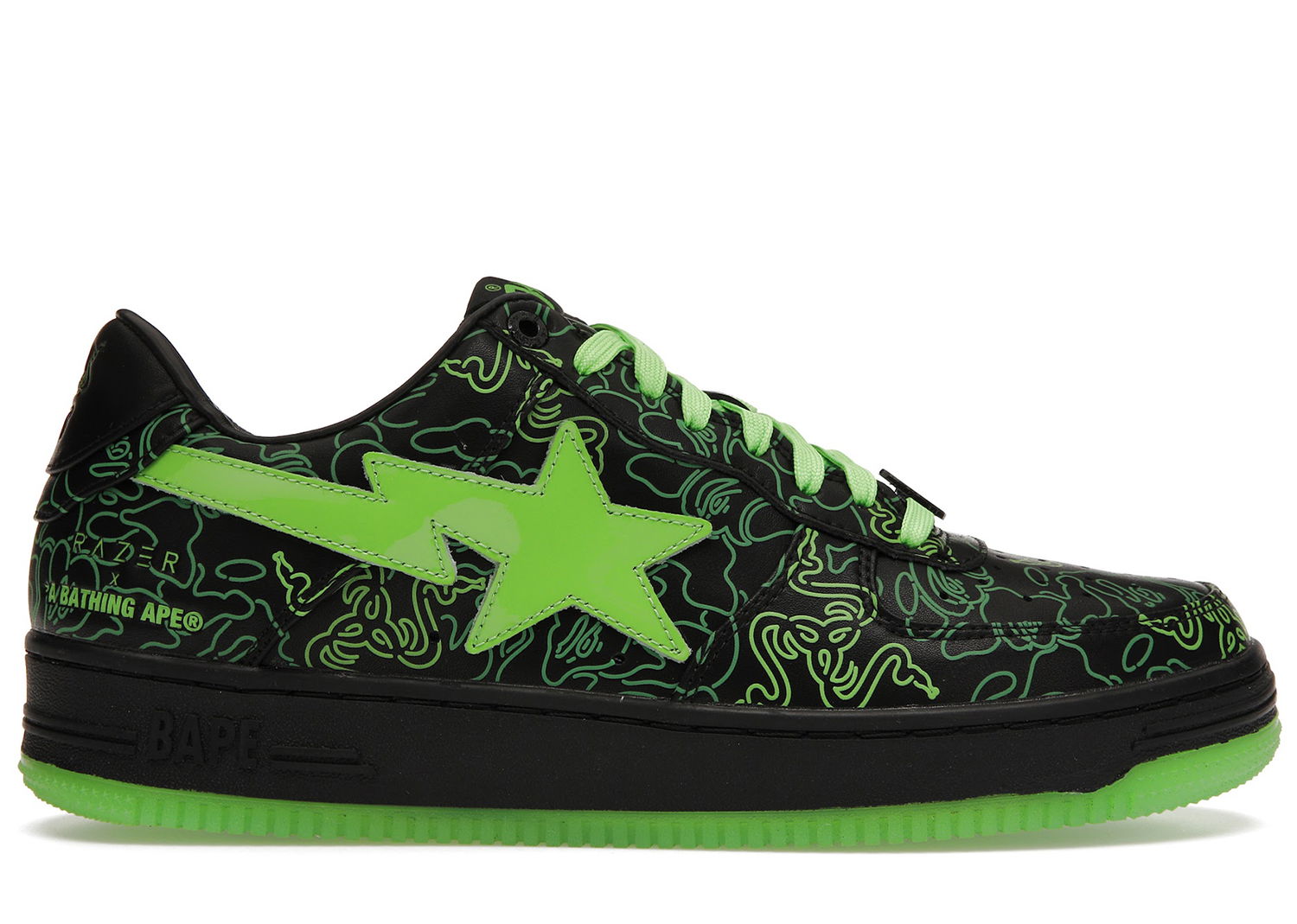 Sneakers og sko BAPE Bape Sta "Razer" Sort | 191-902/291-902, 0
