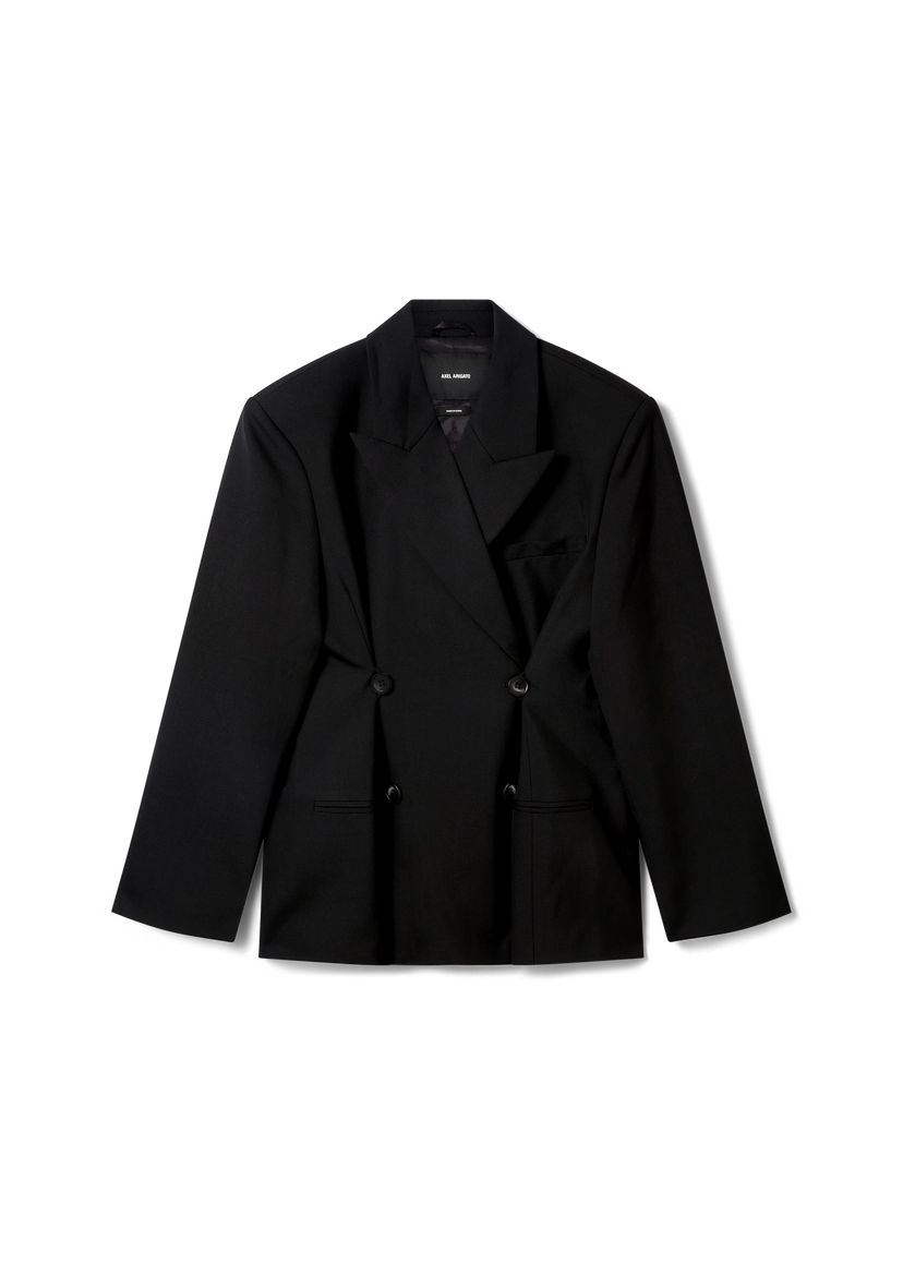 Jakke AXEL ARIGATO Double-Breasted Cropped Blazer Sort | A2873001