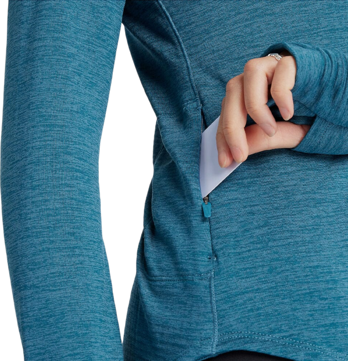 Sweatshirt New Balance Athletics Heat Grid 1/2 Zip Blå | wt43200-tum, 1