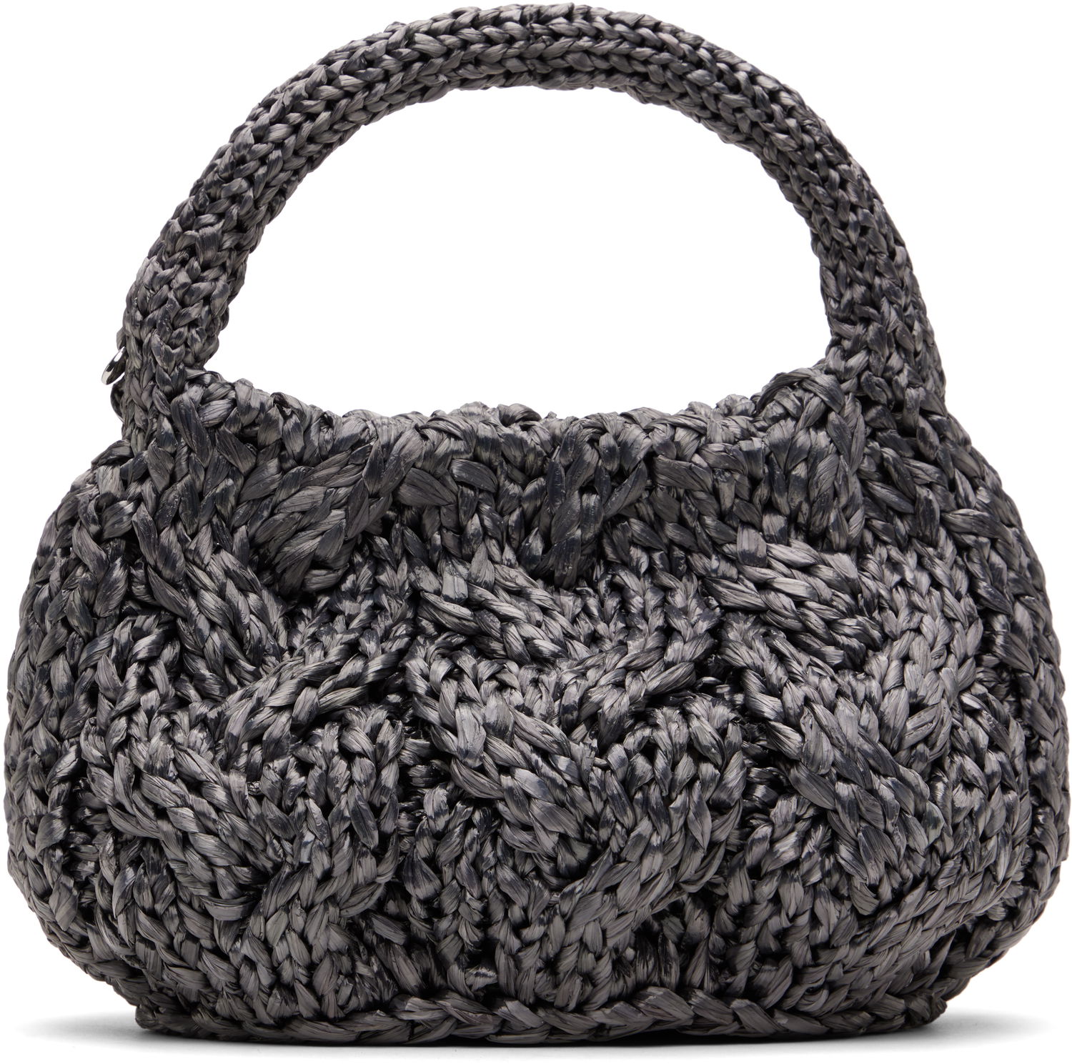 Håndtaske JW Anderson JW Anderson Small Cable Knit Bag Sort | HB0726-FA0445, 0