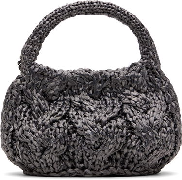 Håndtaske JW Anderson JW Anderson Small Cable Knit Bag Sort | HB0726-FA0445, 0