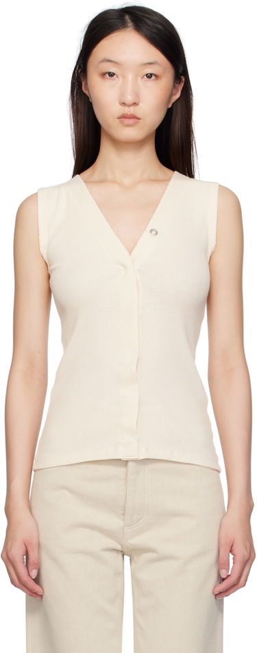 Tanktop Baserange Baserange Tav Snap Tank Top Hvid | TOTVS-RC-SU25, 0