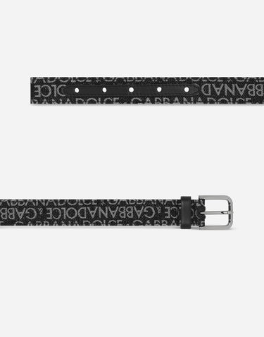 Bælter Dolce & Gabbana Dolce & Gabbana Printed Nylon Belt Sort | EC0055AN579HNXCI, 1
