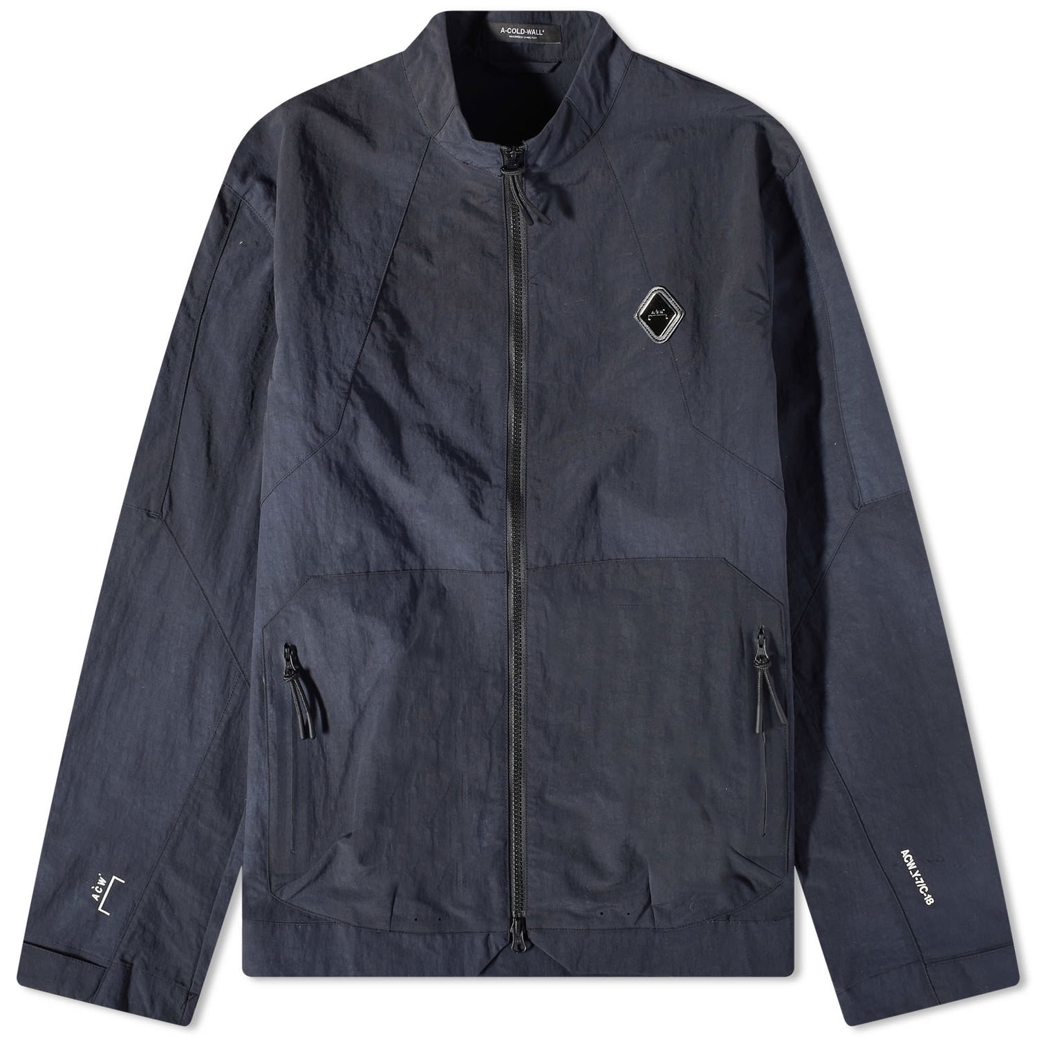 Jakke A-COLD-WALL* Irregular Dye Overshirt Mørkeblå | ACWMSH085-GR, 0