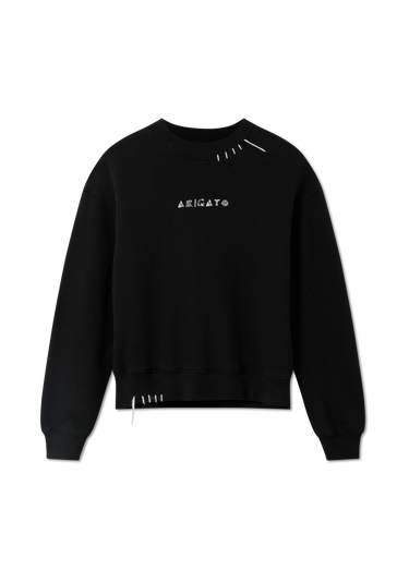 Sweatshirt AXEL ARIGATO Crewneck Loops Sweatshirt Sort | A3438001, 1