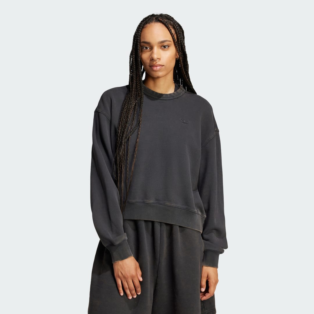 Sweatshirt adidas Performance Premium Essentials Sweatshirt Sort | JP2515, 0