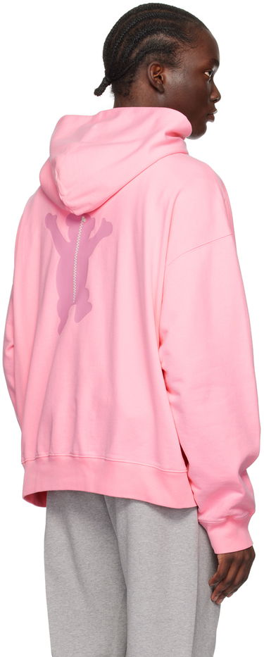 Sweatshirt We11done Teddy Graphic Print Hoodie Lyserød | WD-TH3-22-727-U-PK, 2