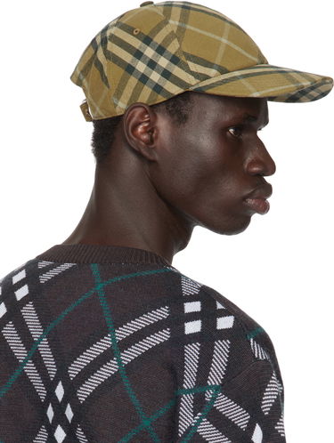 Kasket Burberry Burberry Check Cotton Baseball Cap Beige | 8098529, 2