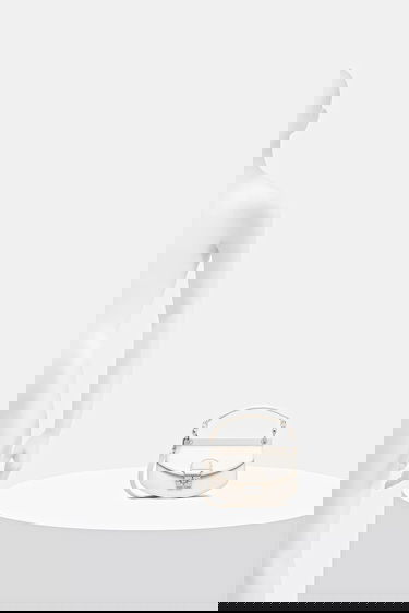 Håndtaske GANNI GANNI Apo-G Mini Top Handle Bag Hvid | A6521, 5