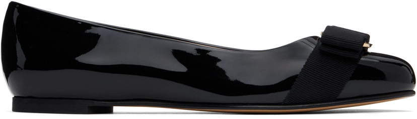 Kjole FERRAGAMO Salvatore Ferragamo Varina Bow Ballerina Flats Sort | 574556