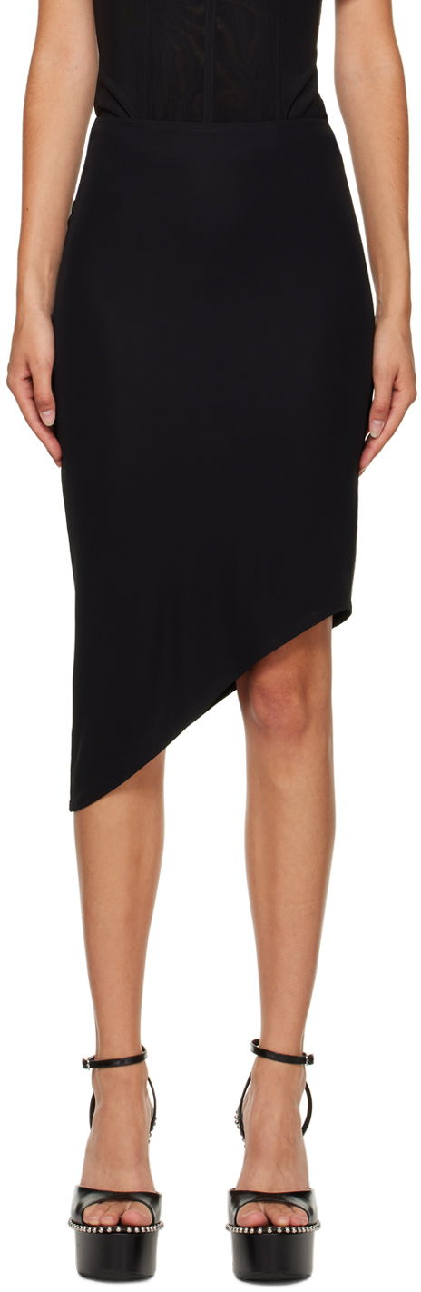 Nederdel Miaou Miaou Vero Asymmetrical Midi Skirt Sort | 4037VC2BLK, 0