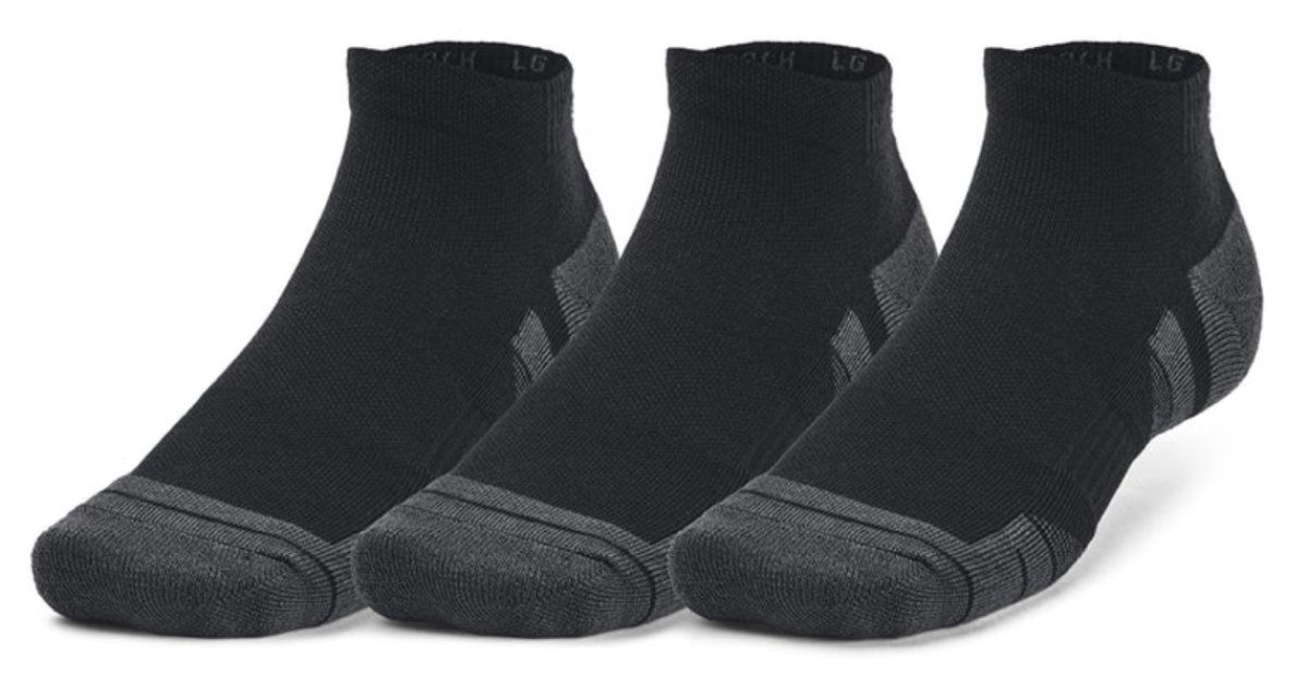 Sokker Under Armour Perfromance Tech Socks - 3pack Sort | 1379504-001, 1