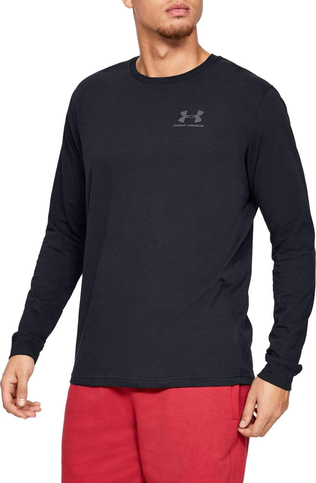 T-shirt Under Armour Sportstyle Left Chest T-Shirt Sort | 1329585-001, 0