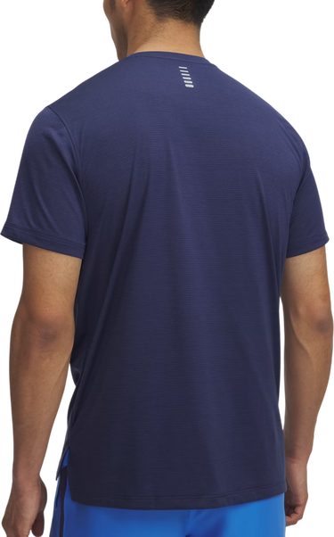 T-shirt Under Armour LAUNCH Striped Short Sleeve T-Shirt Mørkeblå | 1382582-403, 1