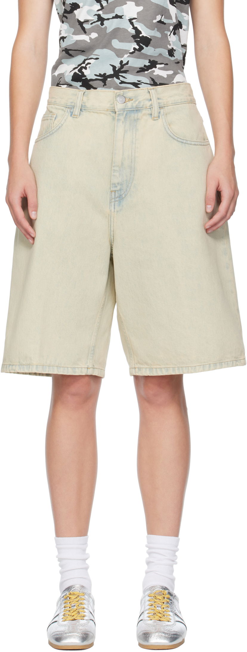 Shorts Carhartt WIP Work In Progress Brandon Denim Shorts Beige | I031919 01SN