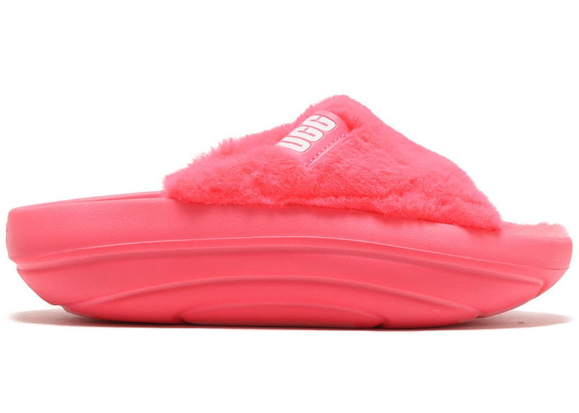 Tøj UGG FoamO plush Slide Super Coral (Women's) Lyserød | 1143849-SPCL