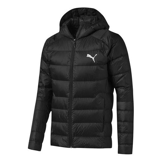 Puffer jakke Puma Packlite Down Jacket Sort | 580902-01