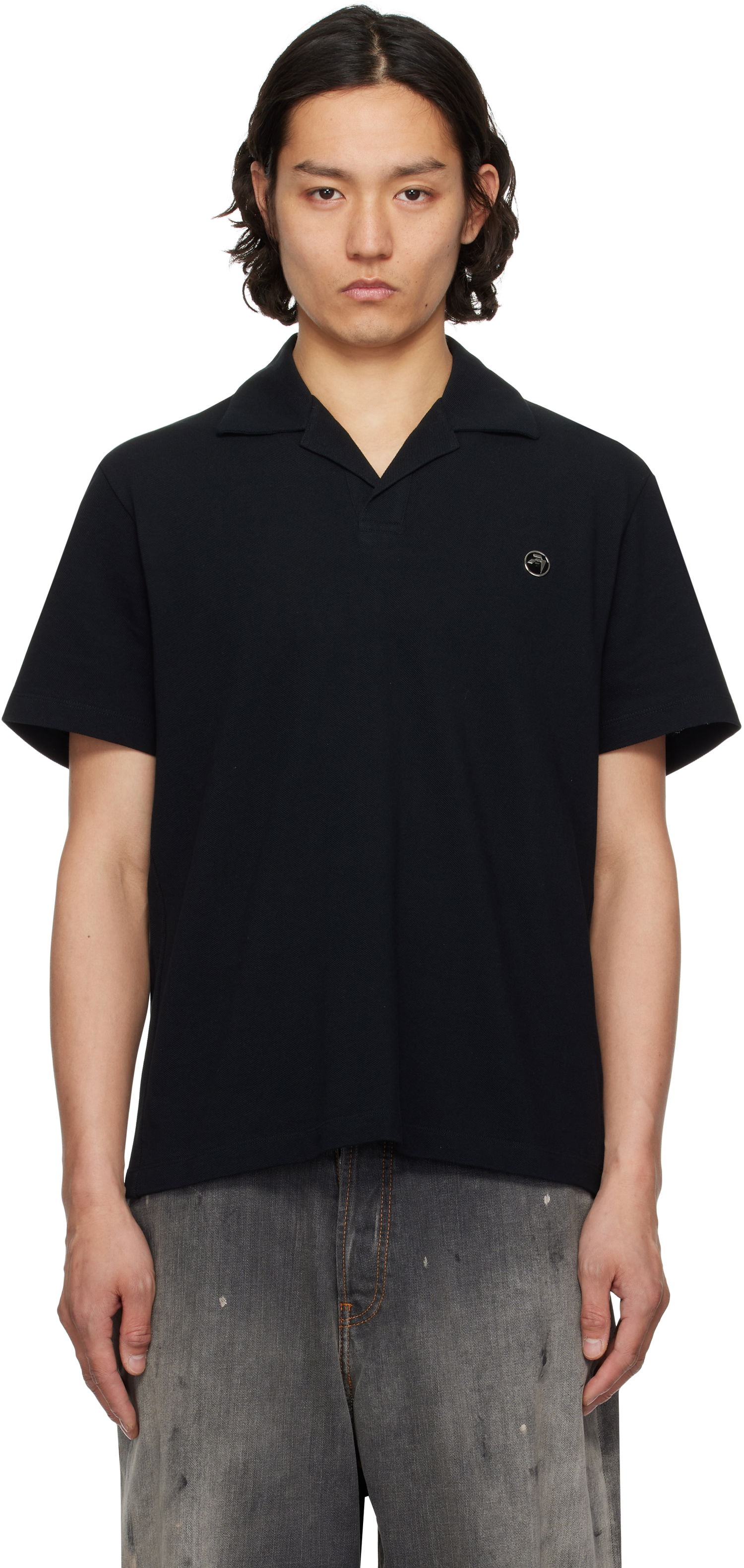 Skjorte Ambush AMBUSH Logo Polo Sort | 12115323, 0