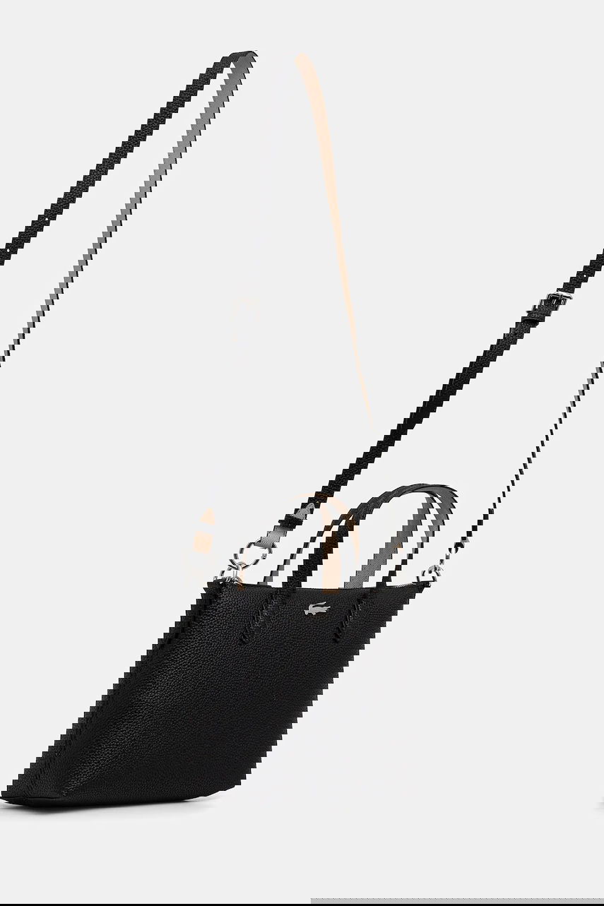 Mulepose Lacoste Pebbled Mini Tote Bag with Shoulder Strap Sort | NF5126AA, 1