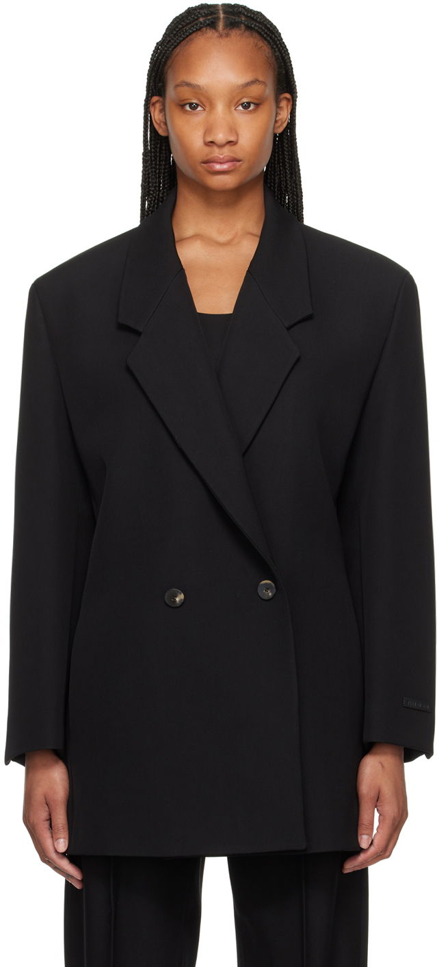 Jakke Fear of God Black Double-Breasted Blazer Sort | FG860-3951HWT, 0