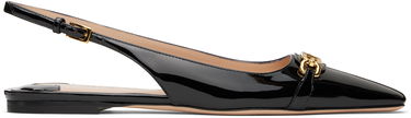 Tilbehør Tom Ford Tom Ford Whitney Patent Leather Slingback Ballerinas Sort | W3556-LCL072G, 0