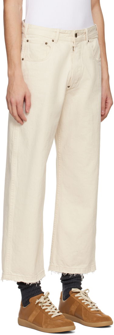 Jeans Maison Margiela Maison Margiela Frayed Jeans Hvid | S50LA0240 M30026, 4
