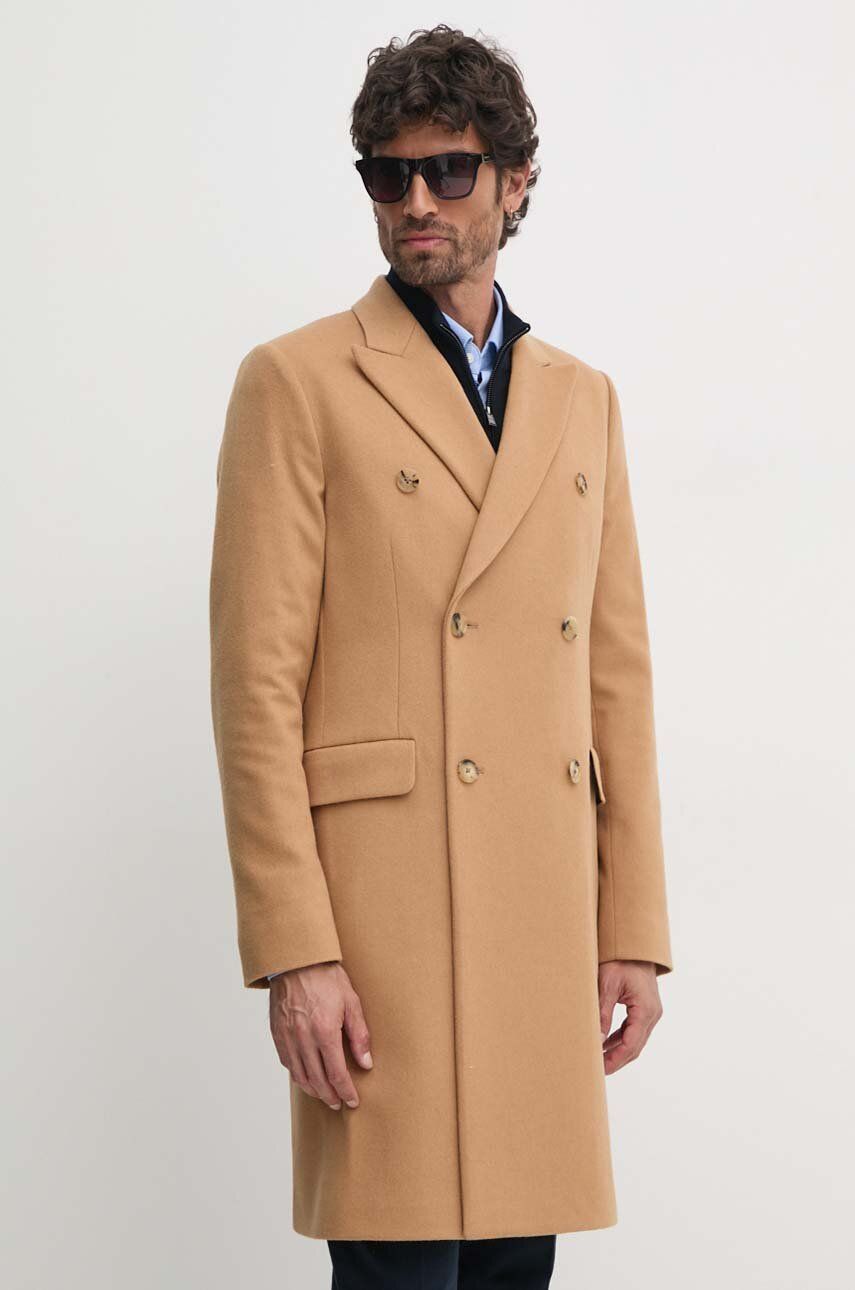 Frakker Paul Smith Paul Smith Double-Breasted Wool Coat Beige | M1R.224P.N00110, 1