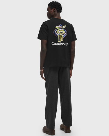 T-shirt Casablanca Diamond Column Graphic T-Shirt Sort | MPS25-JTS-001-06, 4
