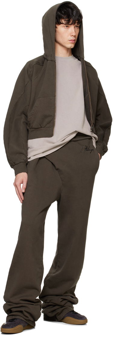 Sweatshirt Ottolinger Ottolinger Multiline Zip Up Cropped Hoodie Grøn | 1150202521, 3