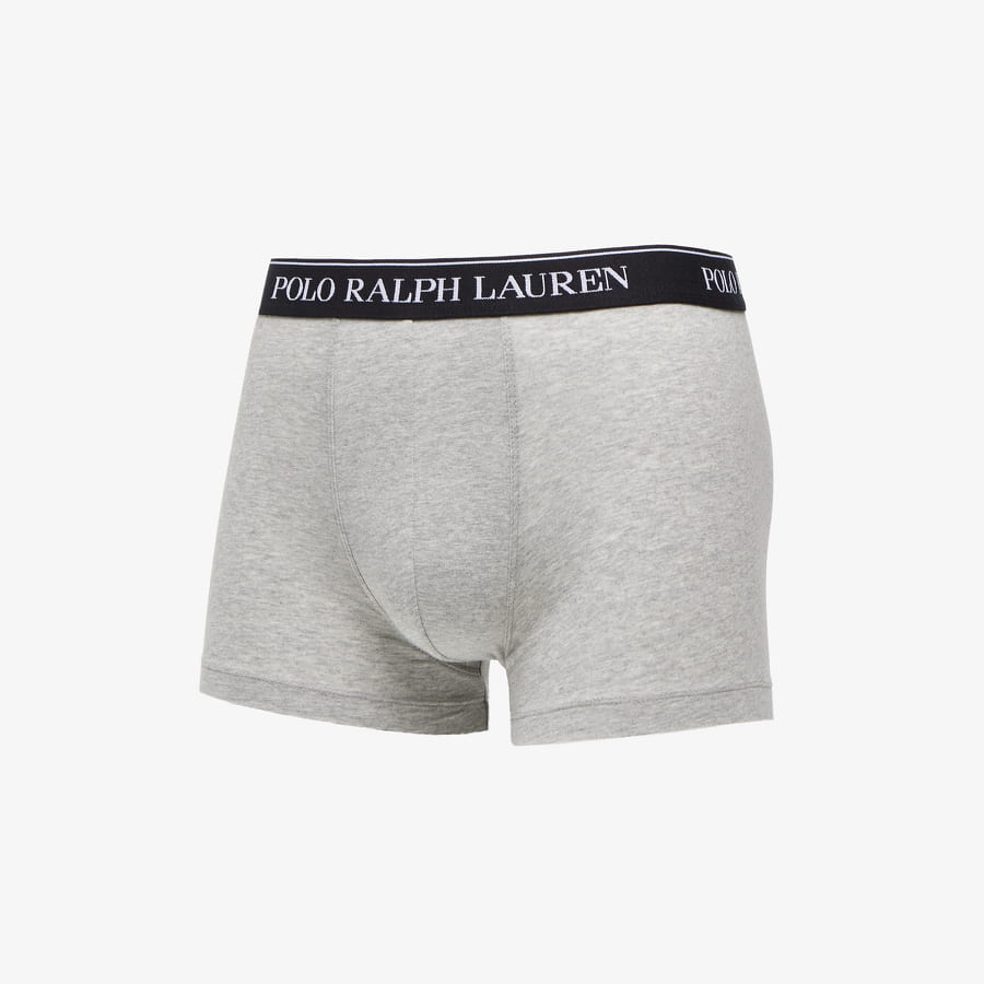 Boksere Polo by Ralph Lauren Cotton Trunk - 3 Pack Andover Heather Grå | 714835885005, 0