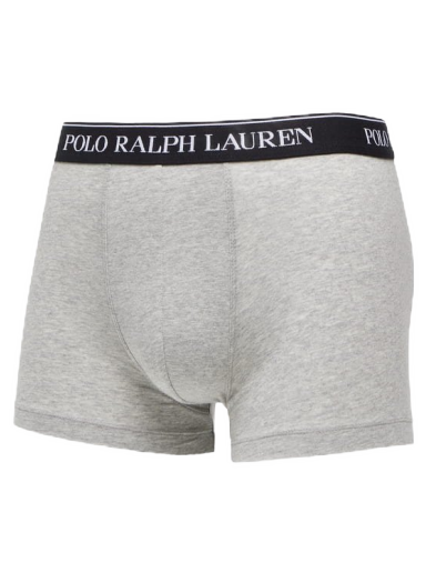 Boksere Polo by Ralph Lauren Cotton Trunk - 3 Pack Andover Heather Grå | 714835885005