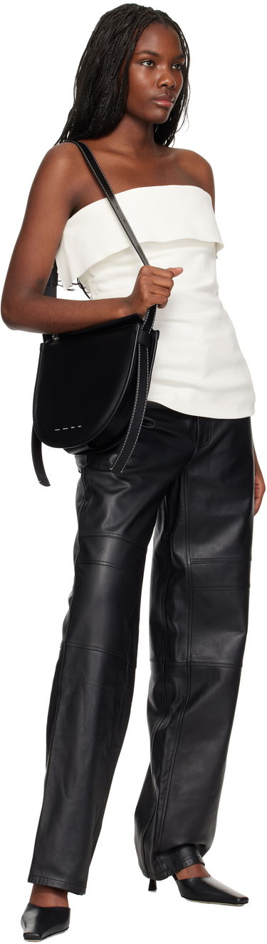 Sneakers og sko BY FAR Selene Leather Mules Sort | MWFHC018CL013BK001PL, 4