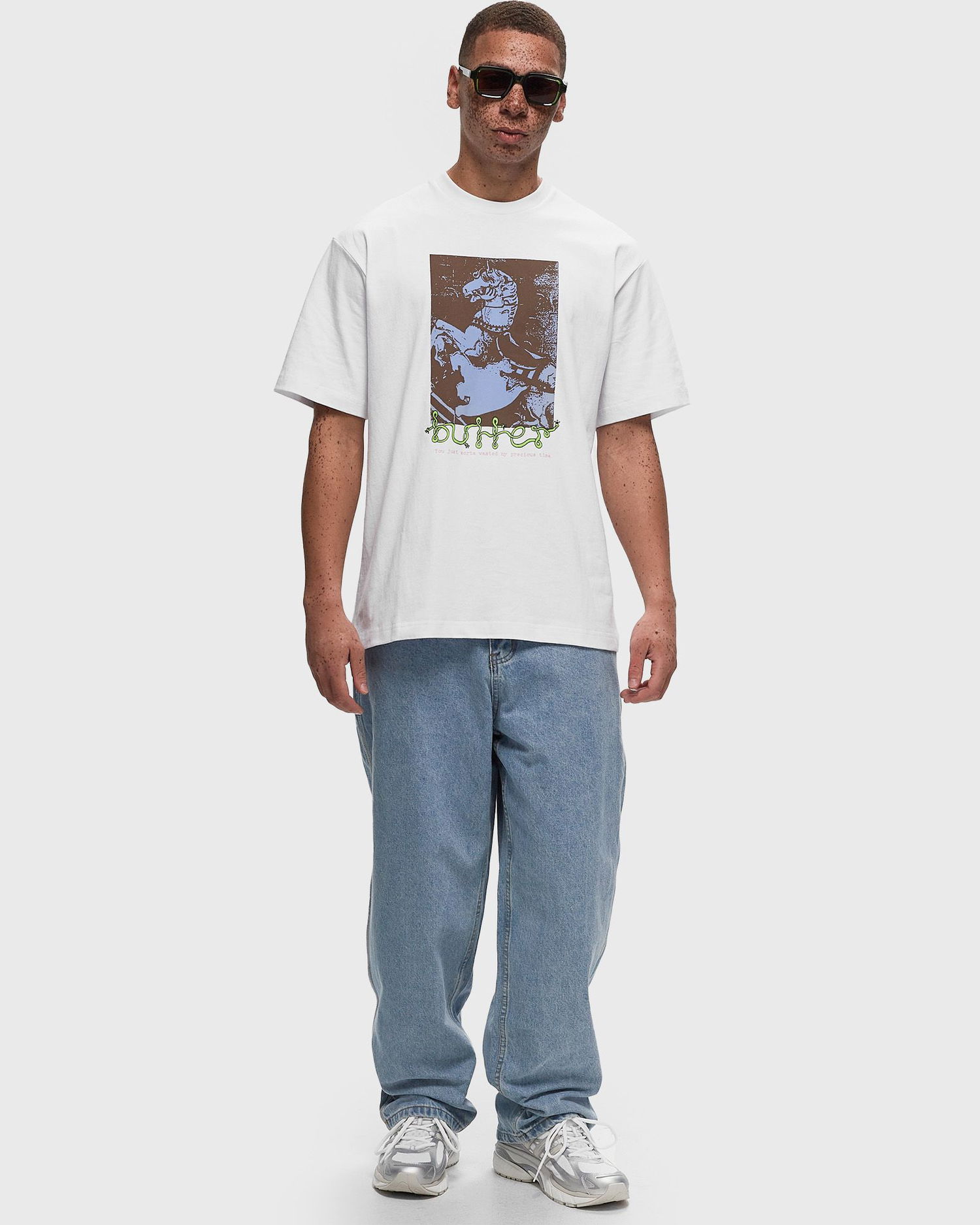 T-shirt Butter Goods Carousel Tee Hvid | P17842, 1