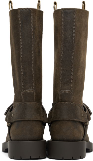 Sneakers og sko Burberry Burberry Suede Soft Saddle Low Boots Brun | 8113016, 1