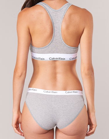 Bh CALVIN KLEIN MODERN COTTON UNLINED BRALETTE Grå | 0000F3785E-020-NOOS, 4