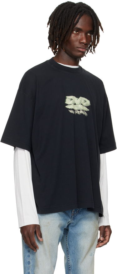 T-shirt VETEMENTS VETEMENTS 'DVD' Regular Fit Graphic Tee Sort | UH76TR380B, 1